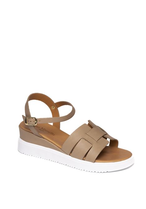 Taupe leather sandal YUNA MARSELLA | FZ318VIT-TAUPE